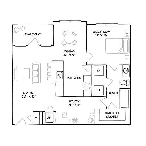 Furnished Diagram
