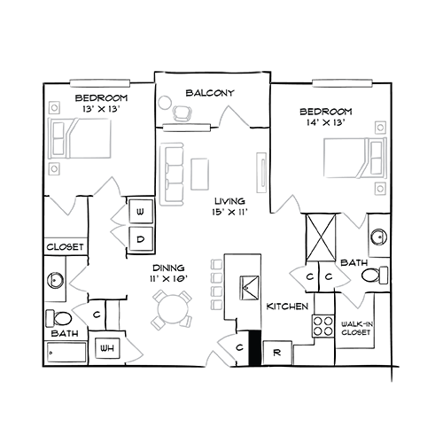 Furnished Diagram