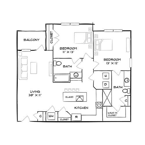 Furnished Diagram
