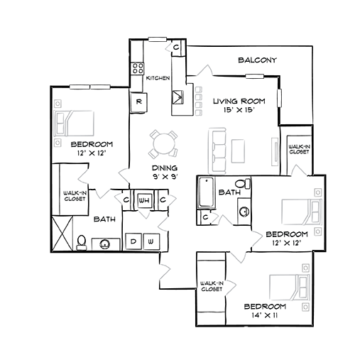 Furnished Diagram